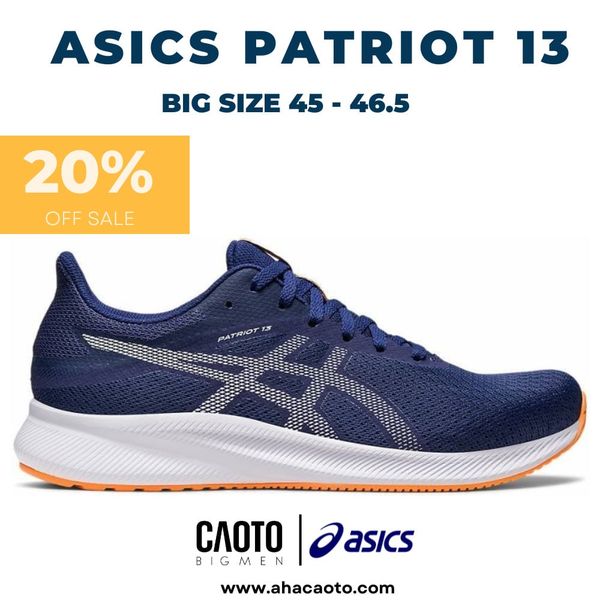  Giày Thể Thao Asics Patriot 13 Blue Big Size 