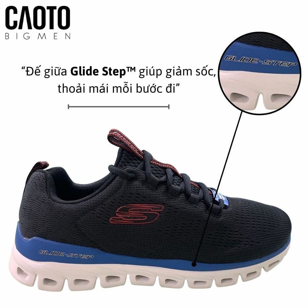  Giày Thể Thao Skechers Black Blue Big Size 