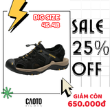  (SALE OFF) Sandal Bít Mũi Outdoor Màu Đen Big Size Men 