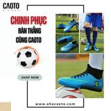  Giày Đá Banh CR7 Cao Cổ Màu Xanh Big Size 