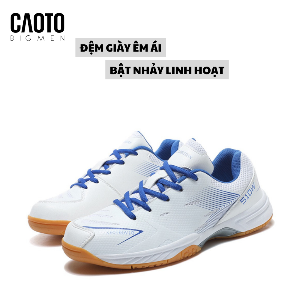  Giày Cầu Lông Bidan Badminton Màu Trắng Shoes Men Big Size 45 46 47 48 