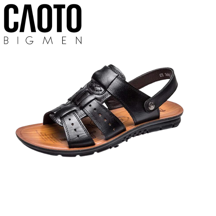  Dép Sandal Slider Grow Màu Nâu Big Size Men 