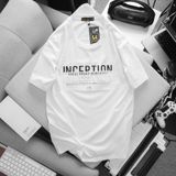  Áo Thun White Chữ Nổi INCEPTION Thời Trang 80-110KG 