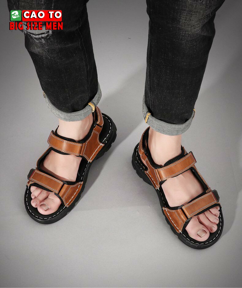 giày sandal nâu size 45 46 47 48 49