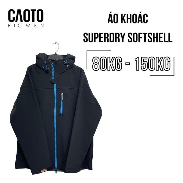  Áo Khoác SuperDry Windtrekker Đen Size Lớn XXXL 