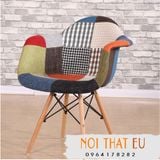 Ghế Cà Phê Đẹp - Ghế Eames Mặt Thuyền Bọc Vải