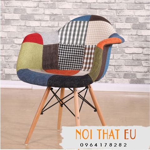 Ghế Cà Phê Đẹp - Ghế Eames Mặt Thuyền Bọc Vải