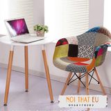 Ghế Cà Phê Đẹp - Ghế Eames Mặt Thuyền Bọc Vải