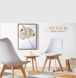 Ghế Eames mặt đệm chân gỗ - ghế cafe