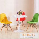 Ghế cafe tiếp khách lưng nệm có nút nhập khẩu đẹp