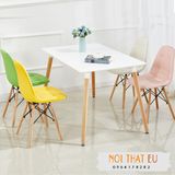 Ghế cafe tiếp khách lưng nệm có nút nhập khẩu đẹp