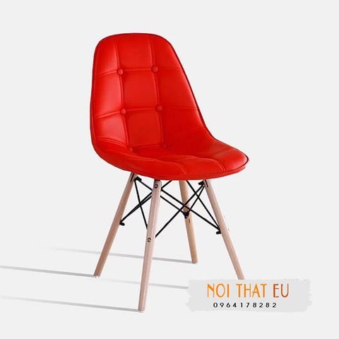 Ghế cafe tiếp khách lưng nệm có nút nhập khẩu đẹp