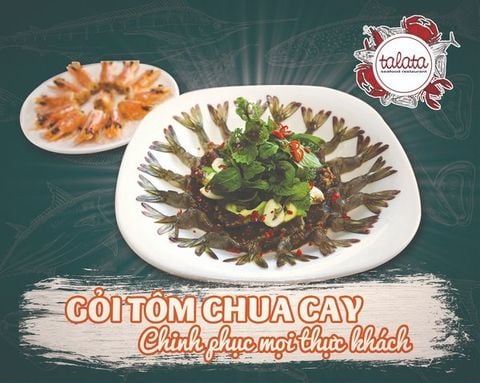 GỎI TÔM CHUA CAY TALATA