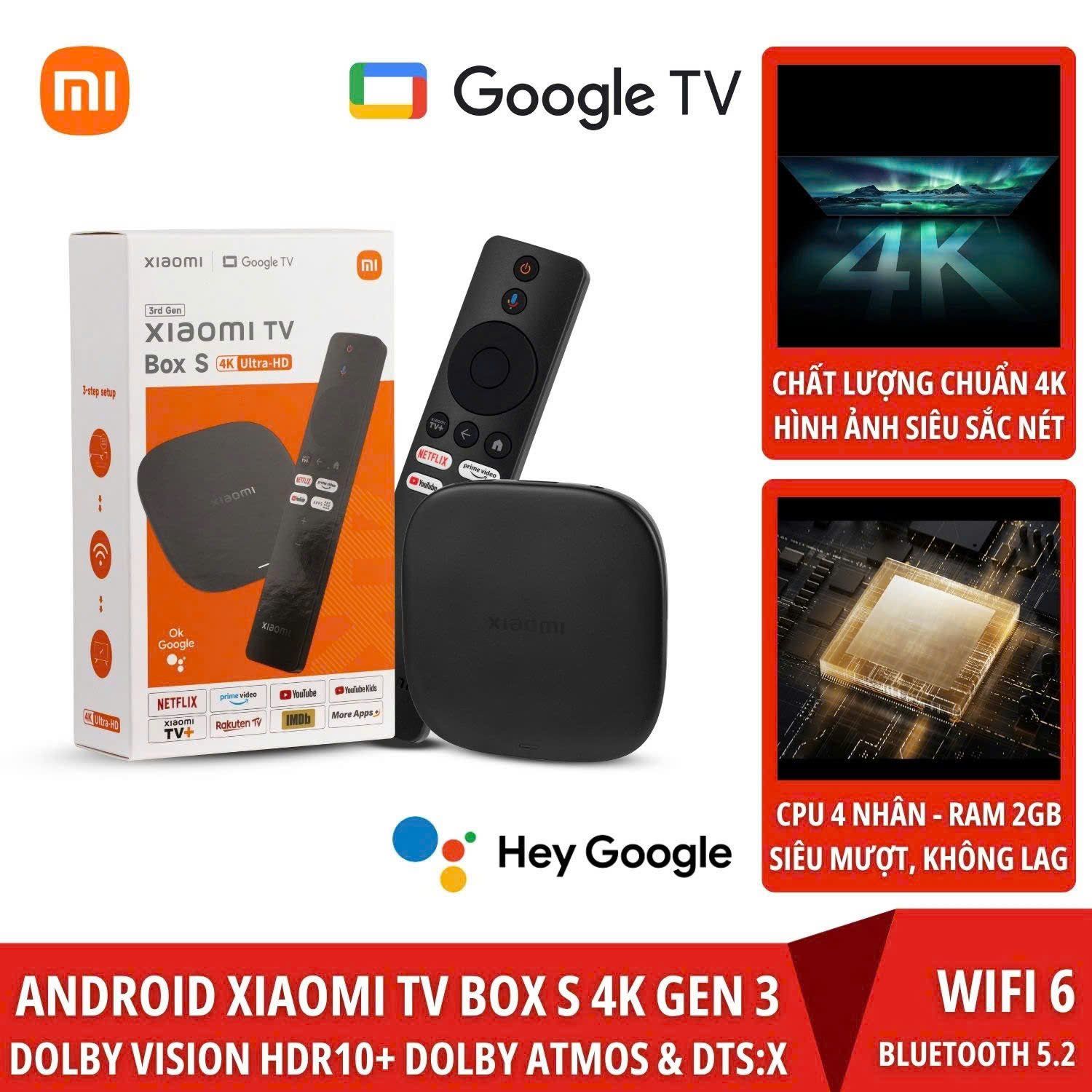 Android TV Xiaomi TV Box S 3rd Gen Global Version Mibox 3
