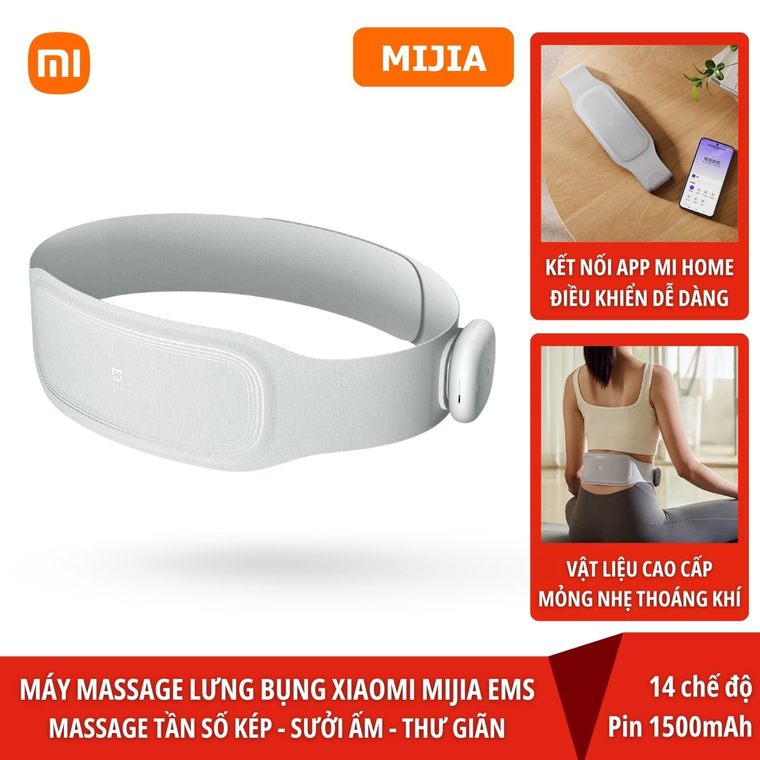 Máy massage lưng bụng thông minh Xiaomi Mijia EMS