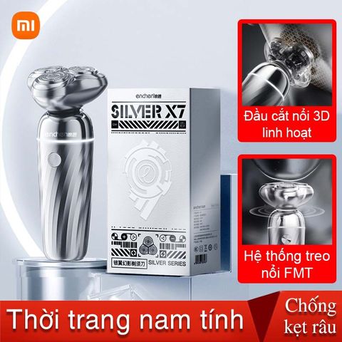  Máy cạo râu Enchen Silver X7 hệ thống EMS thông minh 