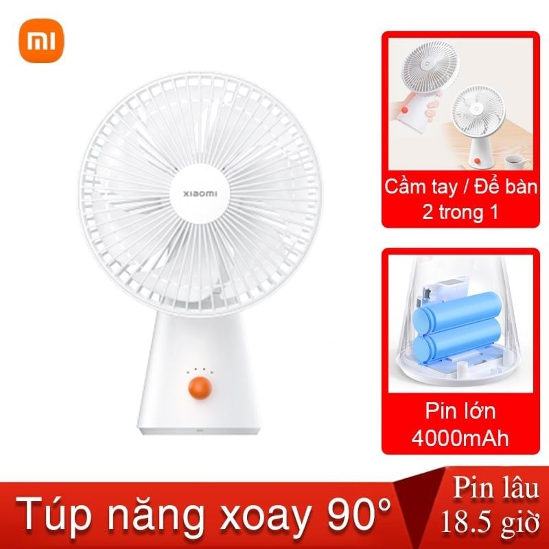 Quạt mini để bàn Xiaomi Mijia tích điện Rechargeable Mini Fan