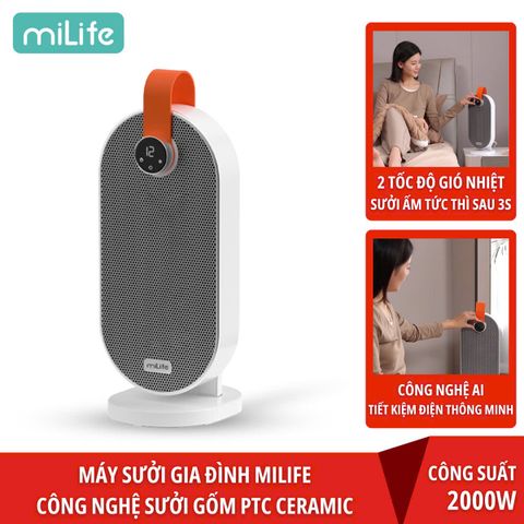  Máy sưởi gốm ceramic miLife 