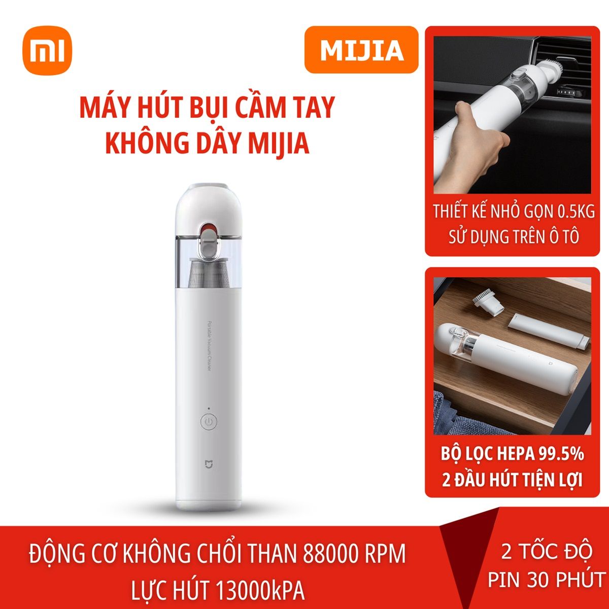 Máy hút bụi cầm tay không dây Xiaomi Mijia SSXCQ01XY