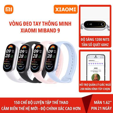  Vòng đeo tay thông minh Xiaomi Mi Band 9 Quốc Tế 