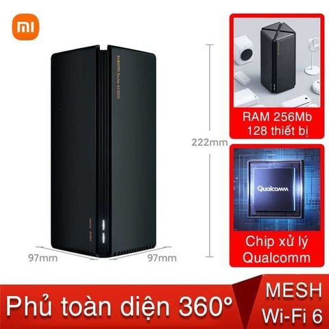  Bộ phát WiFi 6 Xiaomi AX3000 hỗ trợ mesh 