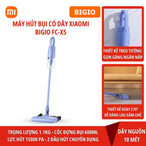 Máy hút bụi cầm tay gia đình BIGIO FC-X5 400w