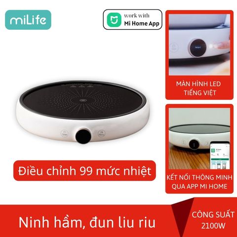  Bếp từ Xiaomi miLife với 99 mức nhiệt Bếp từ tròn LFT011 