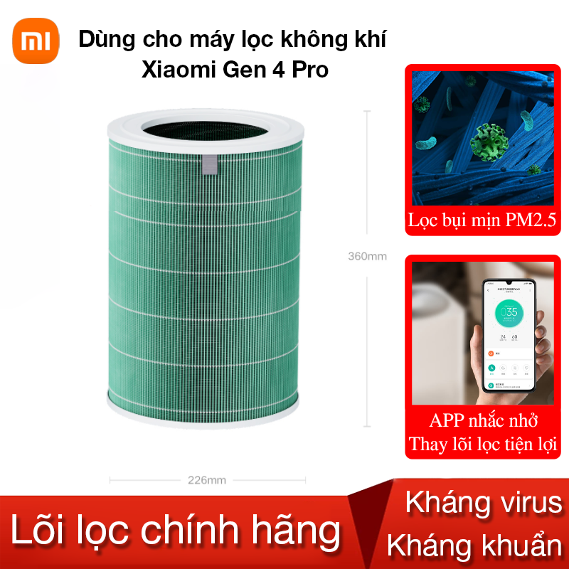 Lõi lọc không khí cho Mi Air Purifier 4 Pro BHR5109CN M15R-FLP