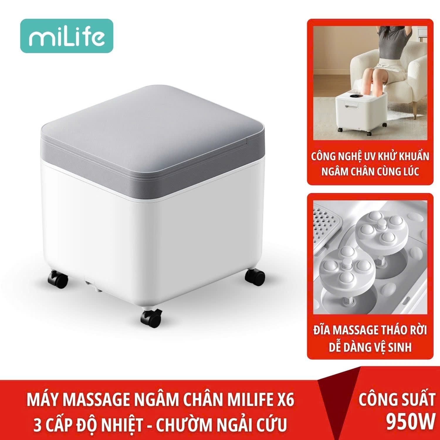 Máy massage ngâm chân Xiaomi miLife YMZ-X6
