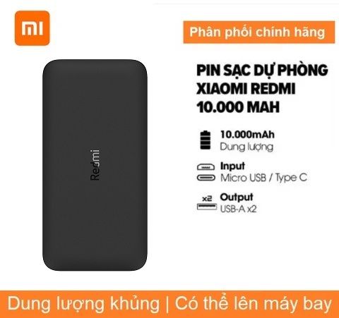  Pin sạc dự phòng 10000mAh Xiaomi Redmi VXN4305GL 