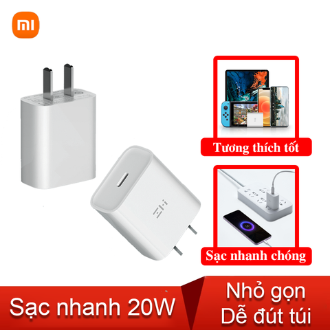  Củ sạc nhanh Xiaomi Zmi HA716EU Type C 20W PD3.0 chuyên cho iphone HA716 