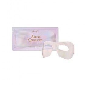 Mặt nạ mắt nâng cơ, giảm bọng mắt Petitfee Aura Quartz Hydrogel Eye zone Mask ( 5 miếng)