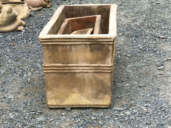  Chậu chữ nhật giả cỗ lớn, 75x37x37 cm- 0302c1l004 