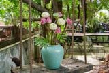  Bình ù xanh ngọc men rạn, bình cắm hoa gốm Nam Bộ, H28 x R15cm- 04040un034 