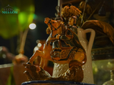  Tượng Ngựa vua Quang Trung, gốm Thủ Biên do Vườn Nhà Gốm sản xuất, C25 x D30cm 