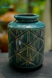  , Bình trụ hình thoi xanh lá C19xR14xM9 (Cái) - SP001666 