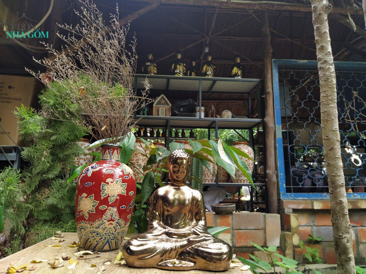  Tượng Phật Thích ca đồng nhũ, C30 x R26cm 