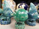  Cá gốm gạt tàn mỹ nghệ, gốm Nam Bộ, C20 x R20cm- 01140c1032 