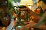  Đôn voi Thủ Biên phiên bản cá nhân hóa theo yêu cầu, quà tặng gốm cao cấp, Gốm Thủ Biên, Cao 20 x Dài 19cm- SP002148 