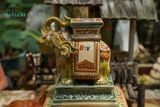 Đôn voi Thủ Biên phiên bản cá nhân hóa theo yêu cầu, quà tặng gốm cao cấp, Gốm Thủ Biên, Cao 20 x Dài 19cm- SP002148 