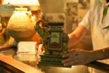  Đôn voi Thủ Biên phiên bản cá nhân hóa theo yêu cầu, quà tặng gốm cao cấp, Gốm Thủ Biên, Cao 20 x Dài 19cm- SP002148 