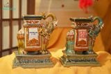  Đôn voi Thủ Biên phiên bản cá nhân hóa theo yêu cầu, quà tặng gốm cao cấp, Gốm Thủ Biên, Cao 20 x Dài 19cm- SP002148 