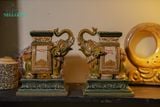 Đôn voi Thủ Biên phiên bản cá nhân hóa theo yêu cầu, quà tặng gốm cao cấp, Gốm Thủ Biên, Cao 20 x Dài 19cm- SP002148 