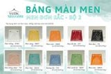  MEN, BỘ MÀU ĐƠN SẮC, MEN PHỦ GỐM 