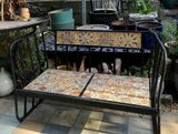  Mosaic cổ điển, ghế gốm sofa 2 chổ, 90 x 45 x 35cm-  08230gl2121 
