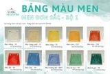  MEN, BỘ MÀU ĐƠN SẮC, MEN PHỦ GỐM 