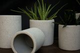  Chậu xi măng lục giác xám, R22xC23cm-SP000630 