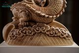  Tượng Rồng Thủ Biên, Men Nâu Mật, Gốm Thủ Biên, Quà tặng cao cấp xuân Giáp Thìn phiên bản giới hạn, C21cm x R19cm- SP002779 