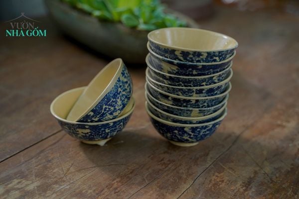  Chén bát tiên, chén bát Lái Thiêu, R11xC5 cm- SP001640 