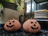  Tượng bí tròn size trung trang trí Halloween, R26xC20 cm- SP000188 